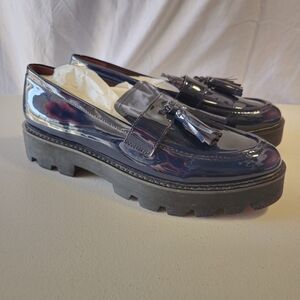 Balinna Platform Tassel Loafer navy blue‎ size 11